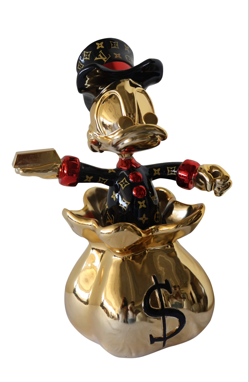 Sculpture11 #30 - Donald Duck Louis Vuittion Golden Sack